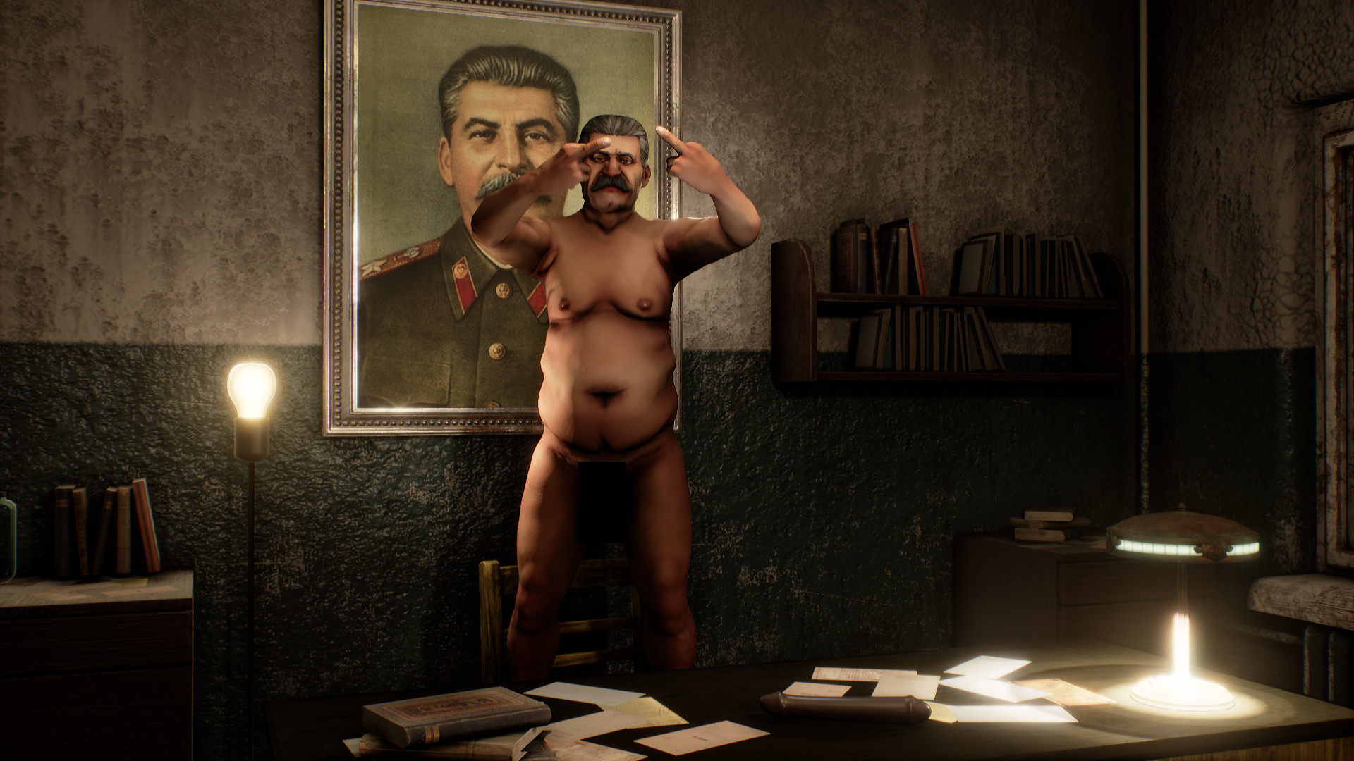 Сталин и БДСМ: в Steam появилась игра Sex with Stalin