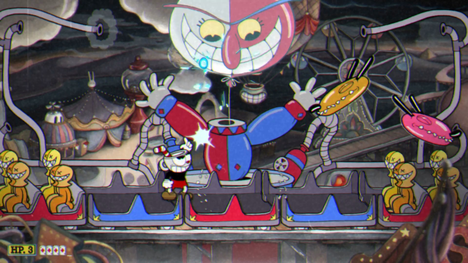 Cuphead: прохождение боссов (Carnival Kerfuffle) | VK Play