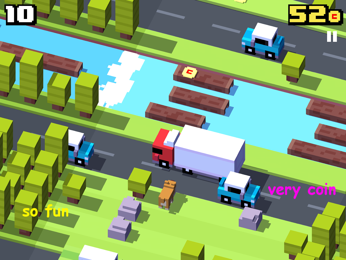 Обзор: Crossy Road: цыпа, утя и друзья идут навстречу смерти | VK Play