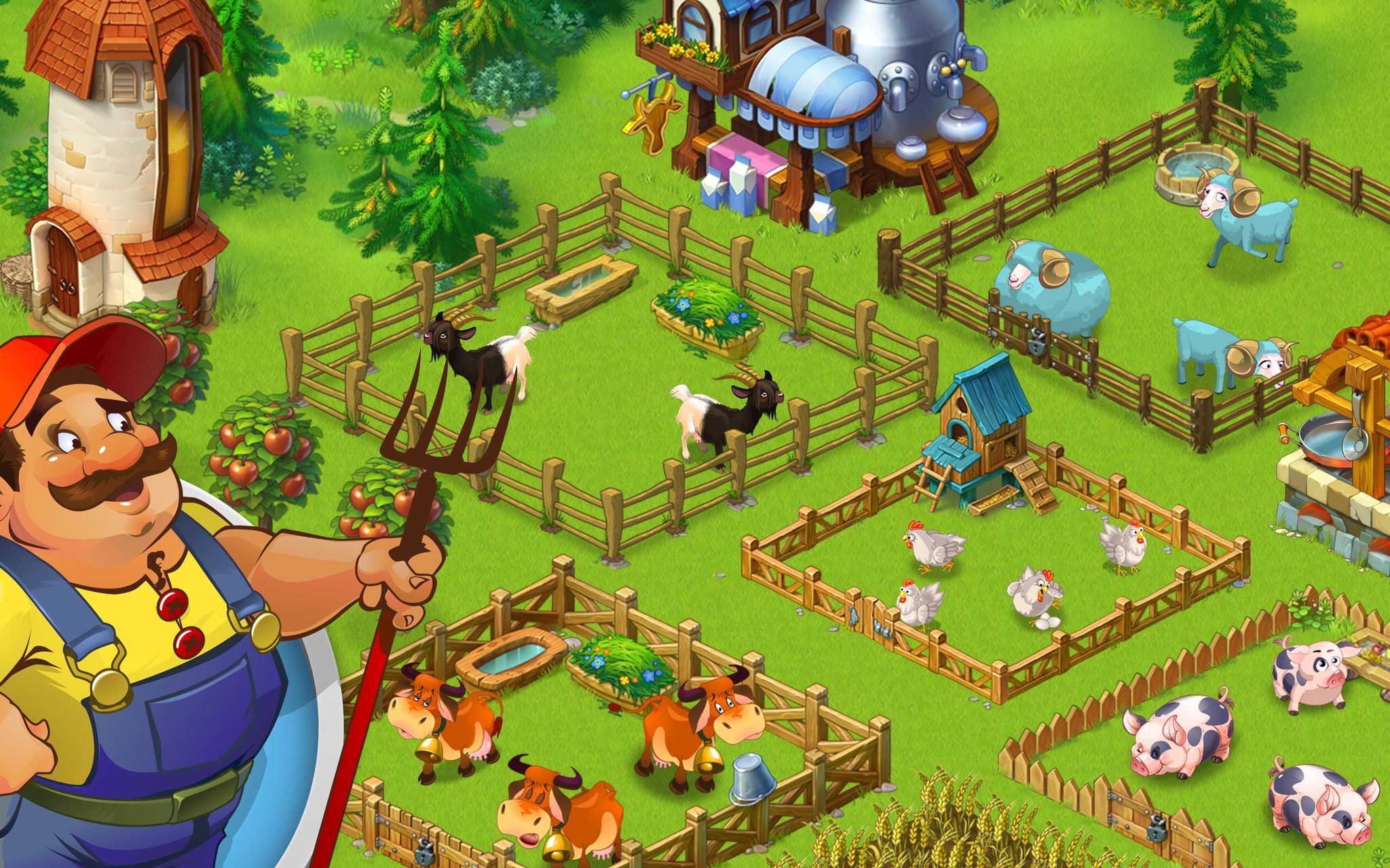 Как в HayDay получить колышки