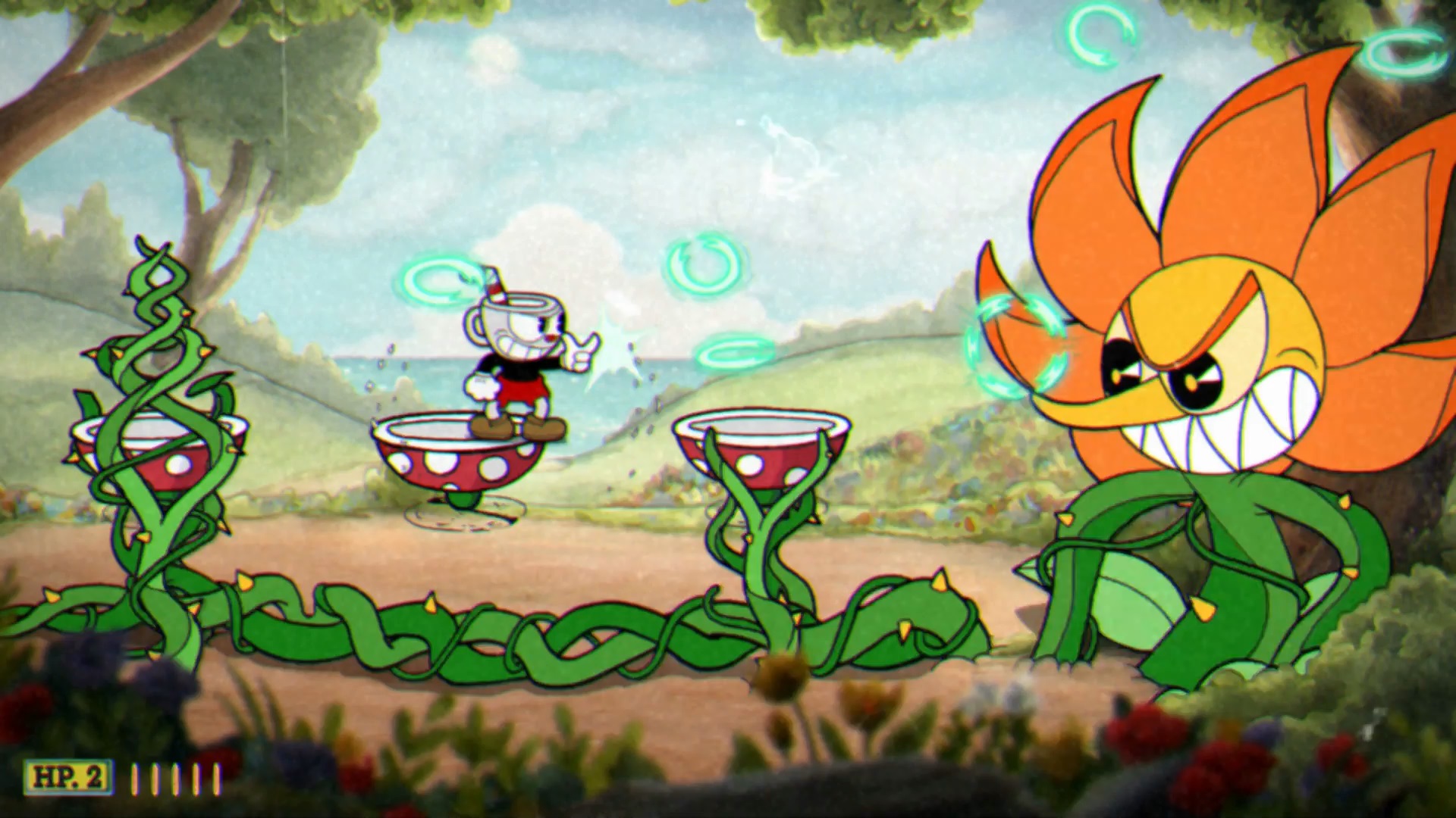 Cuphead: прохождение боссов (Floral Fury) | VK Play