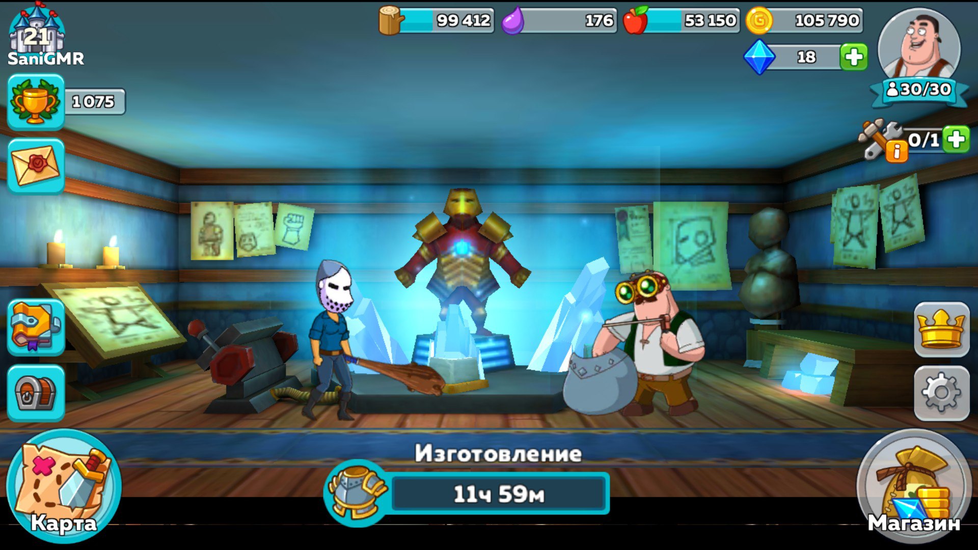 Создание предметов в Hustle Castle: Fantasy Kingdom | VK Play