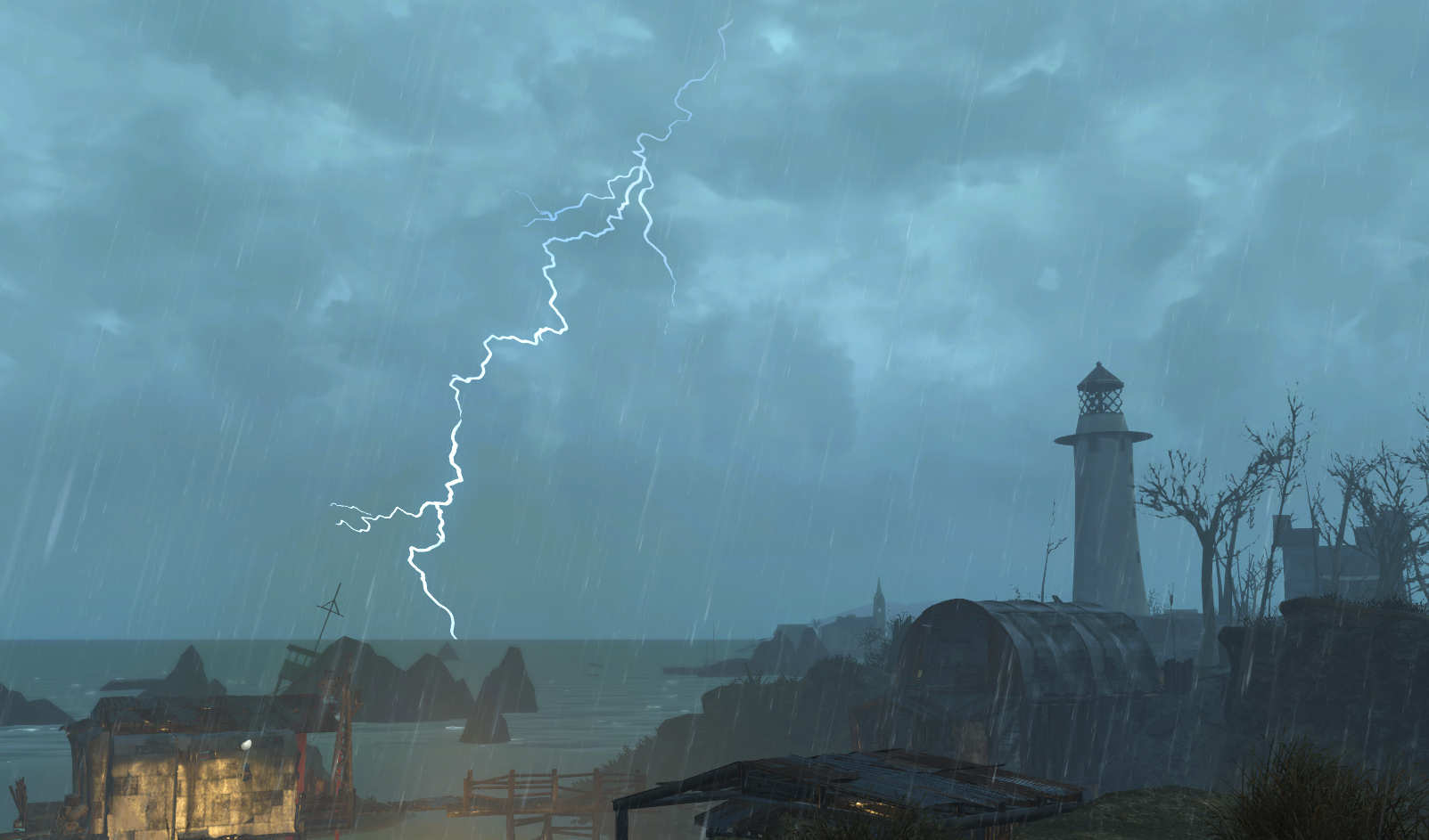 Fallout 4 во время дождя фото 10