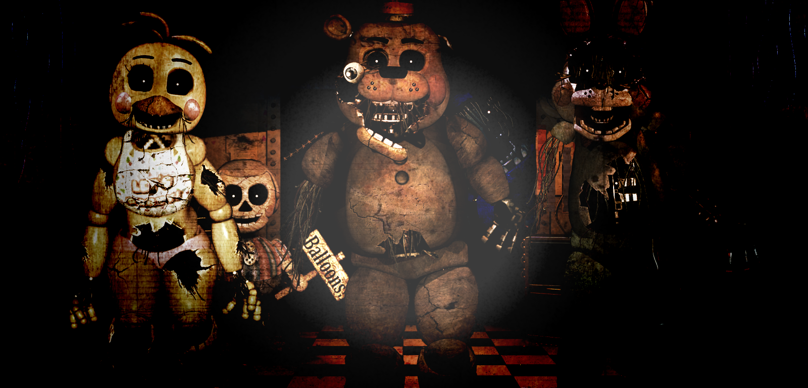 Создатель игры фредди. Five Nights at Freddy's 3 Фредди. 1987 ФНАФ. Five Nights at Freddy's 3 АНИМАТРОНИКИ.