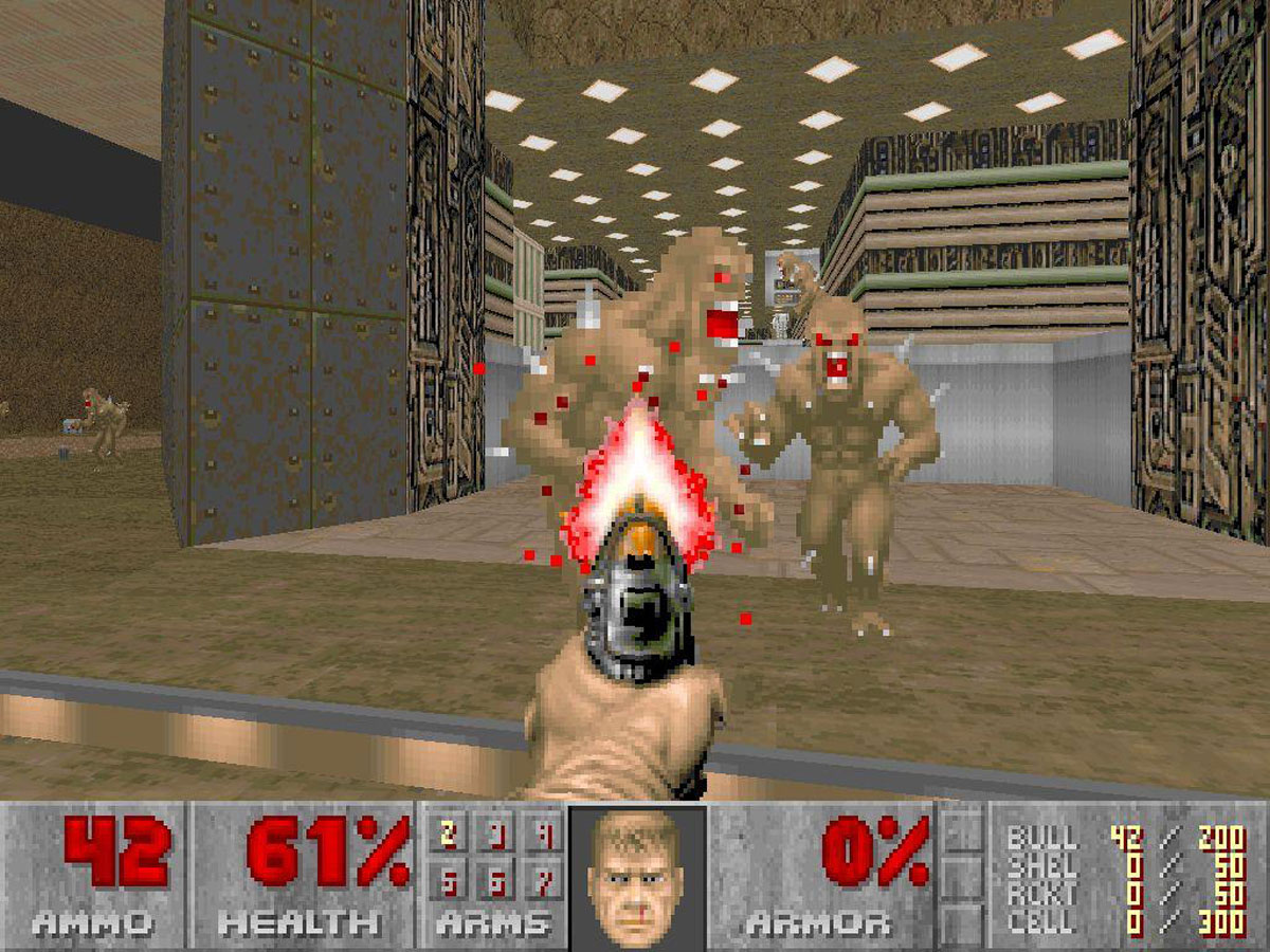 Игра первая 90. Дум игра 1993. Игра Doom 1.