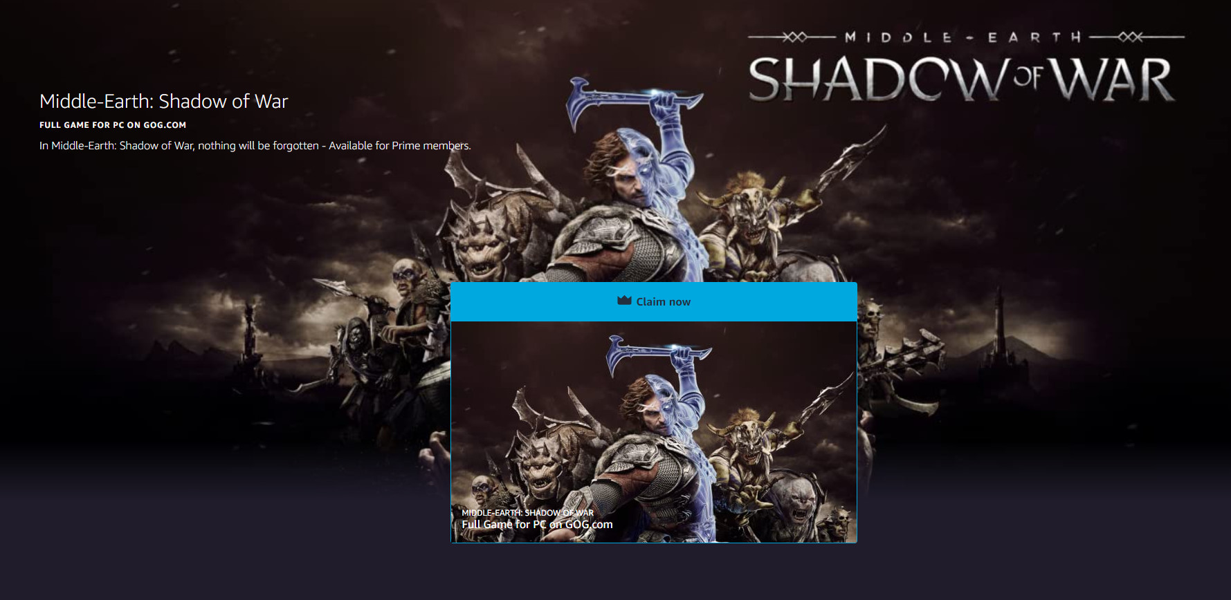 Началась бесплатная раздача Middle-earth: Shadow of War