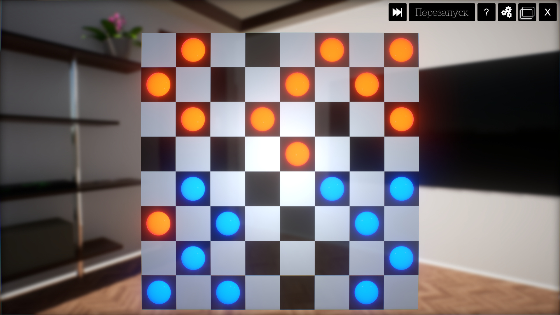 На VK Play вышла Glowing Checkers — классическая игра в шашки