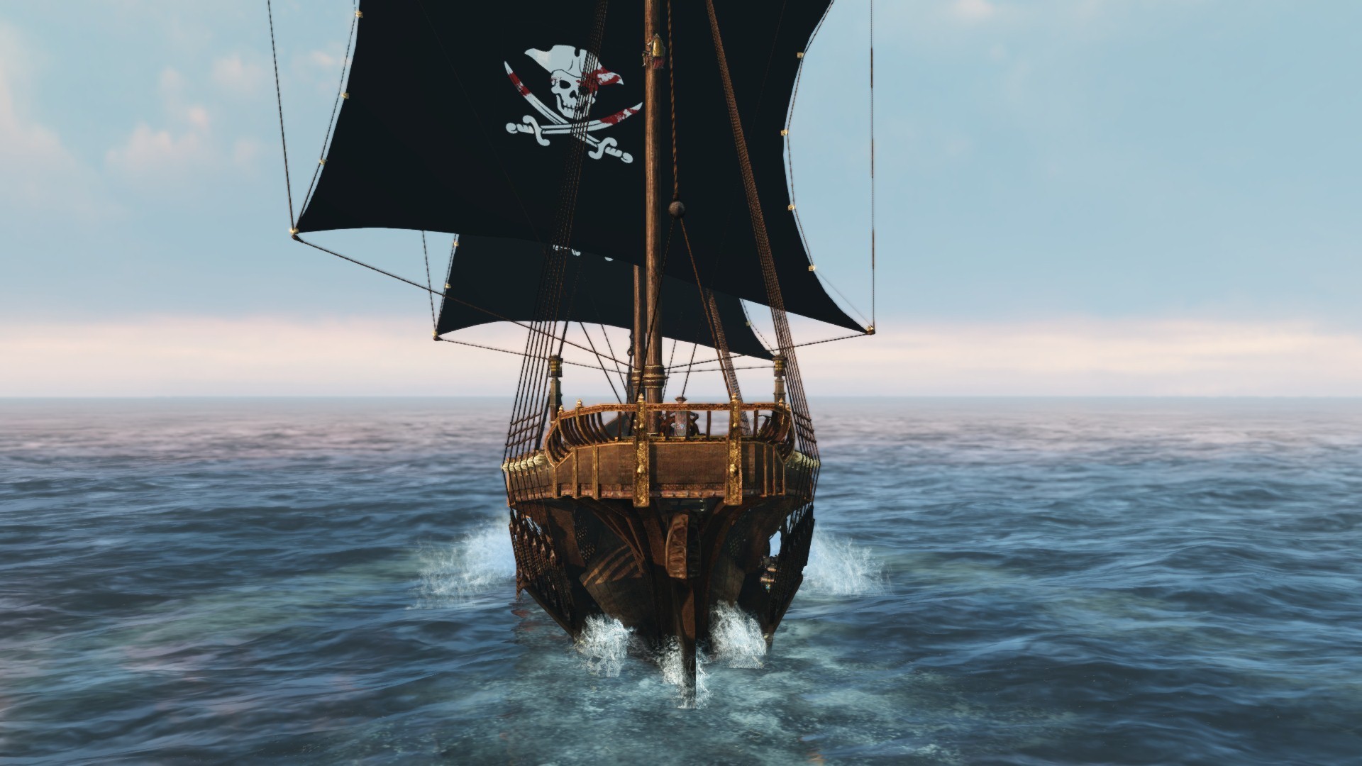 Пиратская шхуна черная Жемчужина