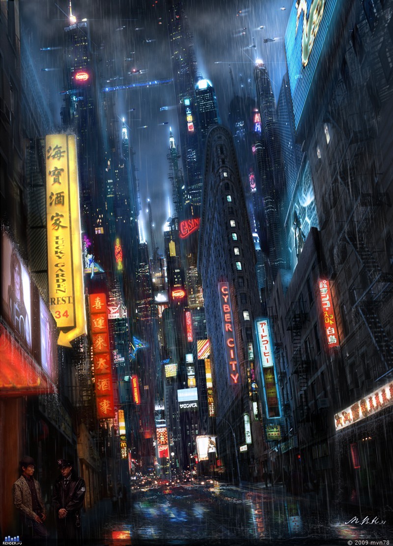 Future japan. Нео-нуарный город. Неонуар киберпанк. Нео Нуар киберпанк. Cyberpunk City.