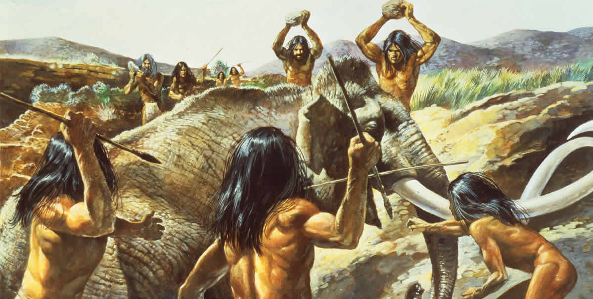 Древние времена до нашей эры. Древние люди неандертальцы охота. Неандерталец охота на мамонта. Охота кроманьонцев на мамонта. Неандертальцы охотятся на Мамонтов.