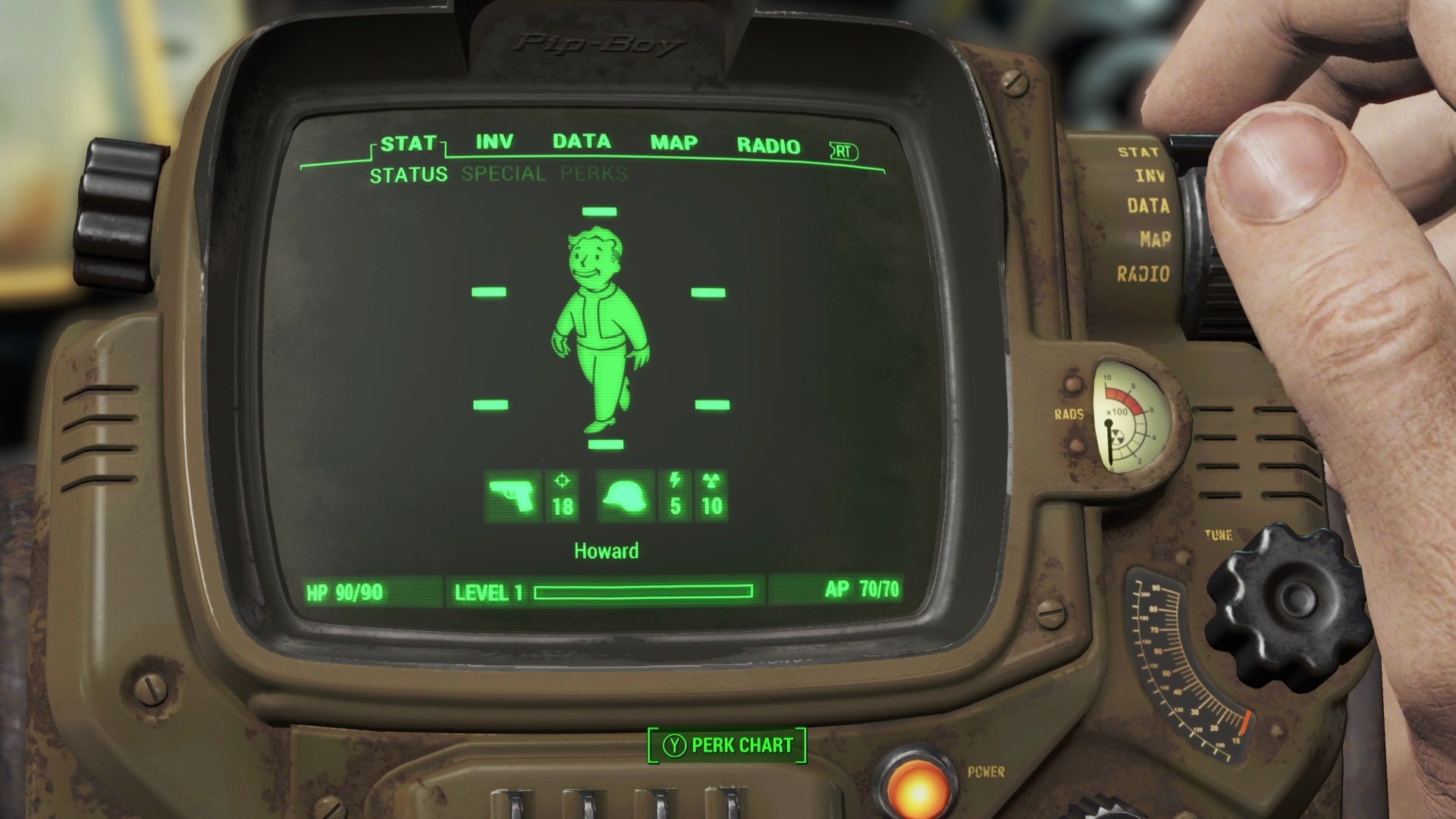 Fallout 4 пип бой Интерфейс