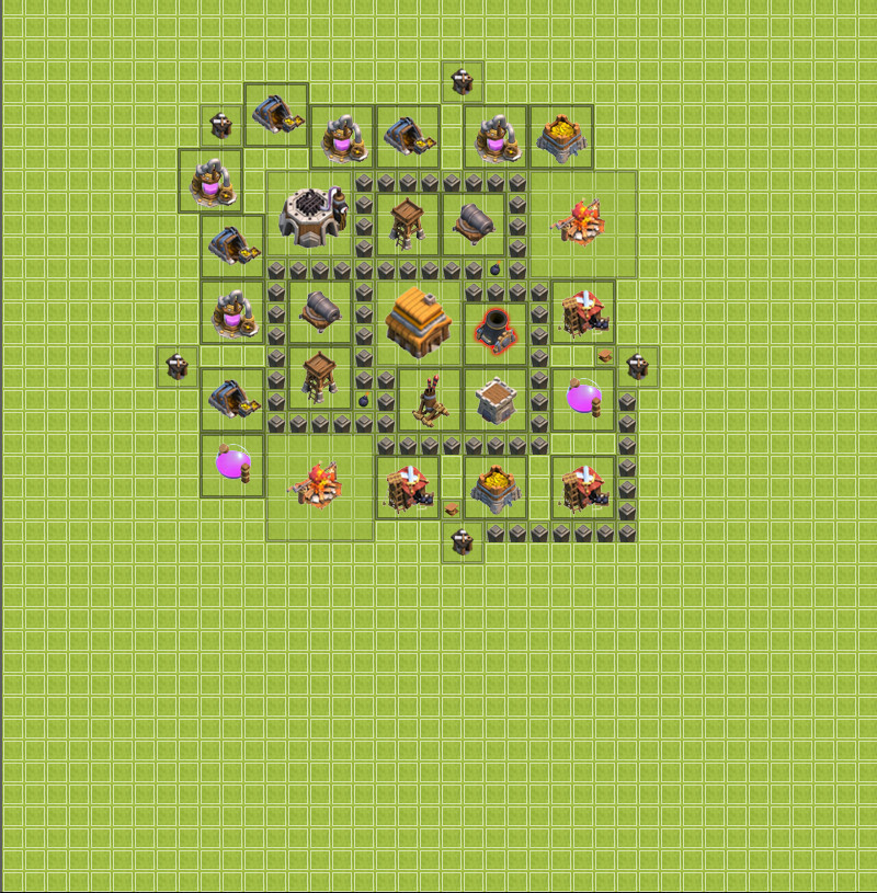 Расстановка базы of clan. База для 4 ратуши в Clash of Clans. Клэш оф кланс база 4 ТХ. База 4 уровня в Clash of Clans. База для клешь оф кленс 4 ратуша.