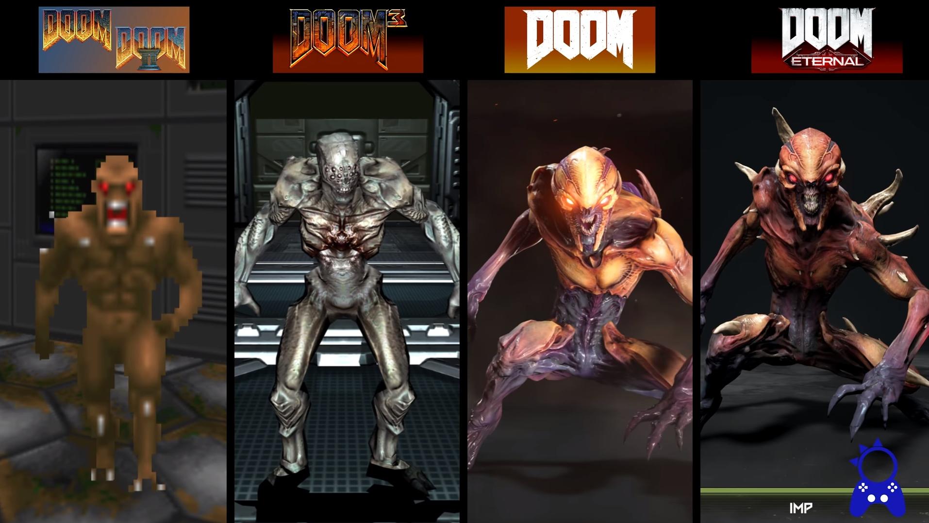 Эволюция монстров из Doom