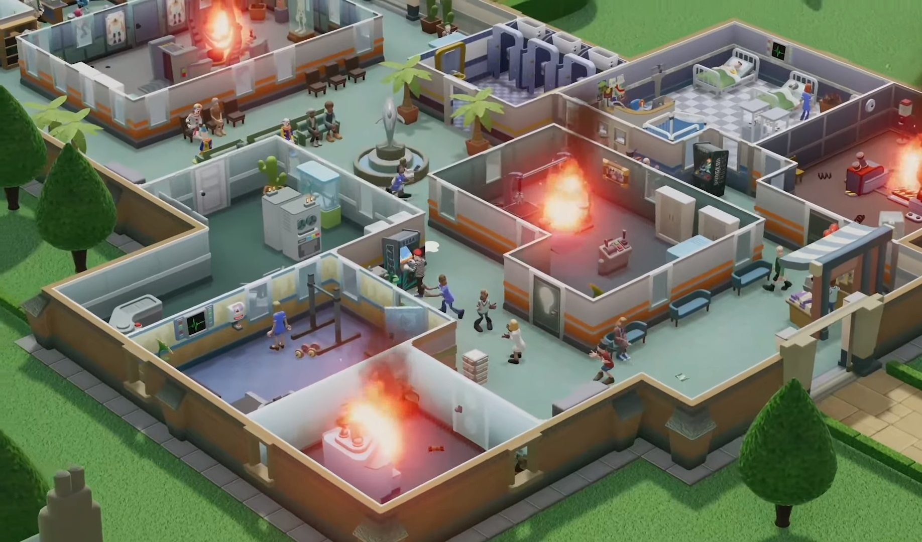 Игра Theme Hospital 2. Игра two point Hospital. Two point Hospital – симулятор больницы. Theme Hospital игра 2018.