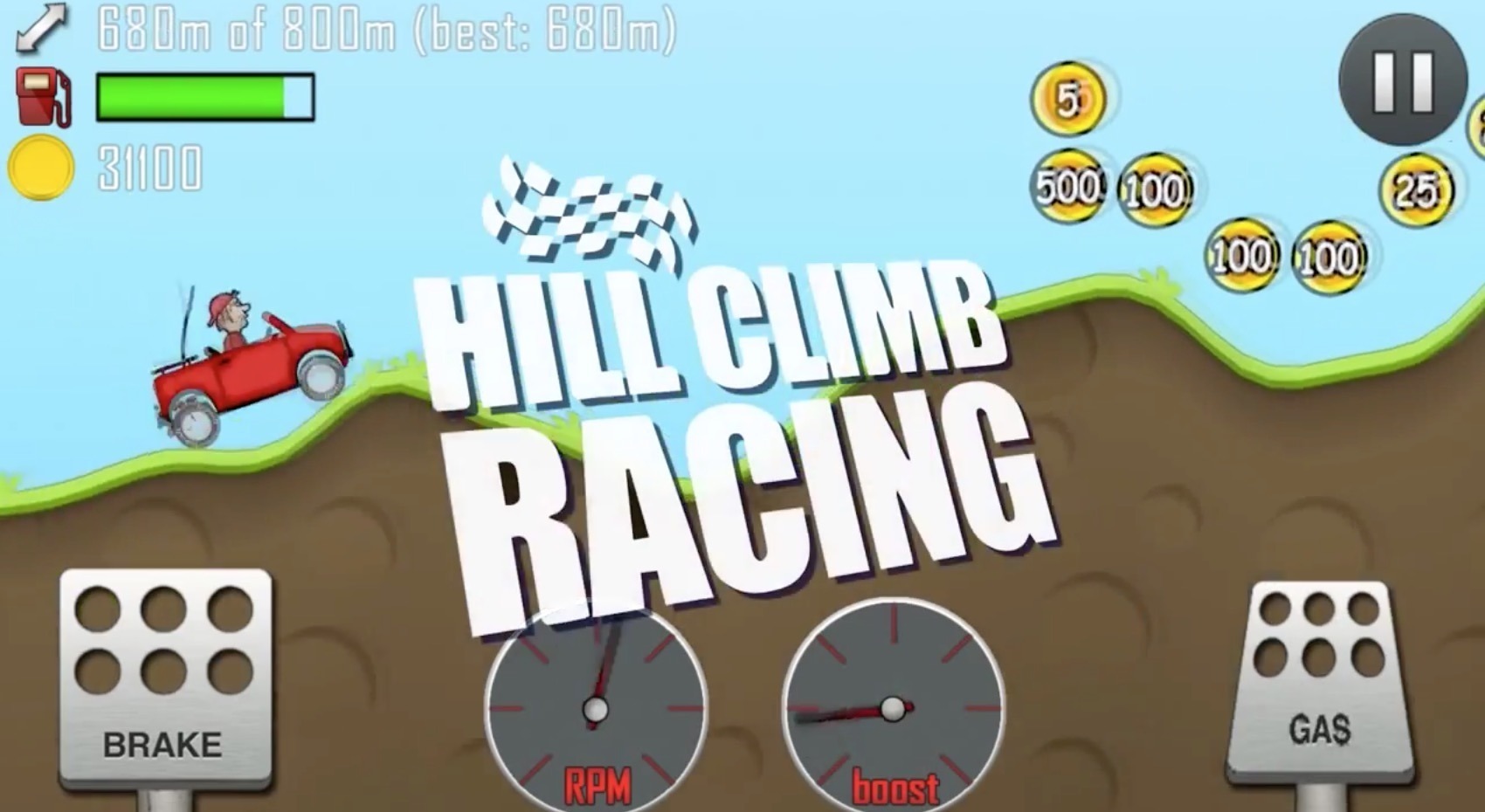 Cars climb racing
