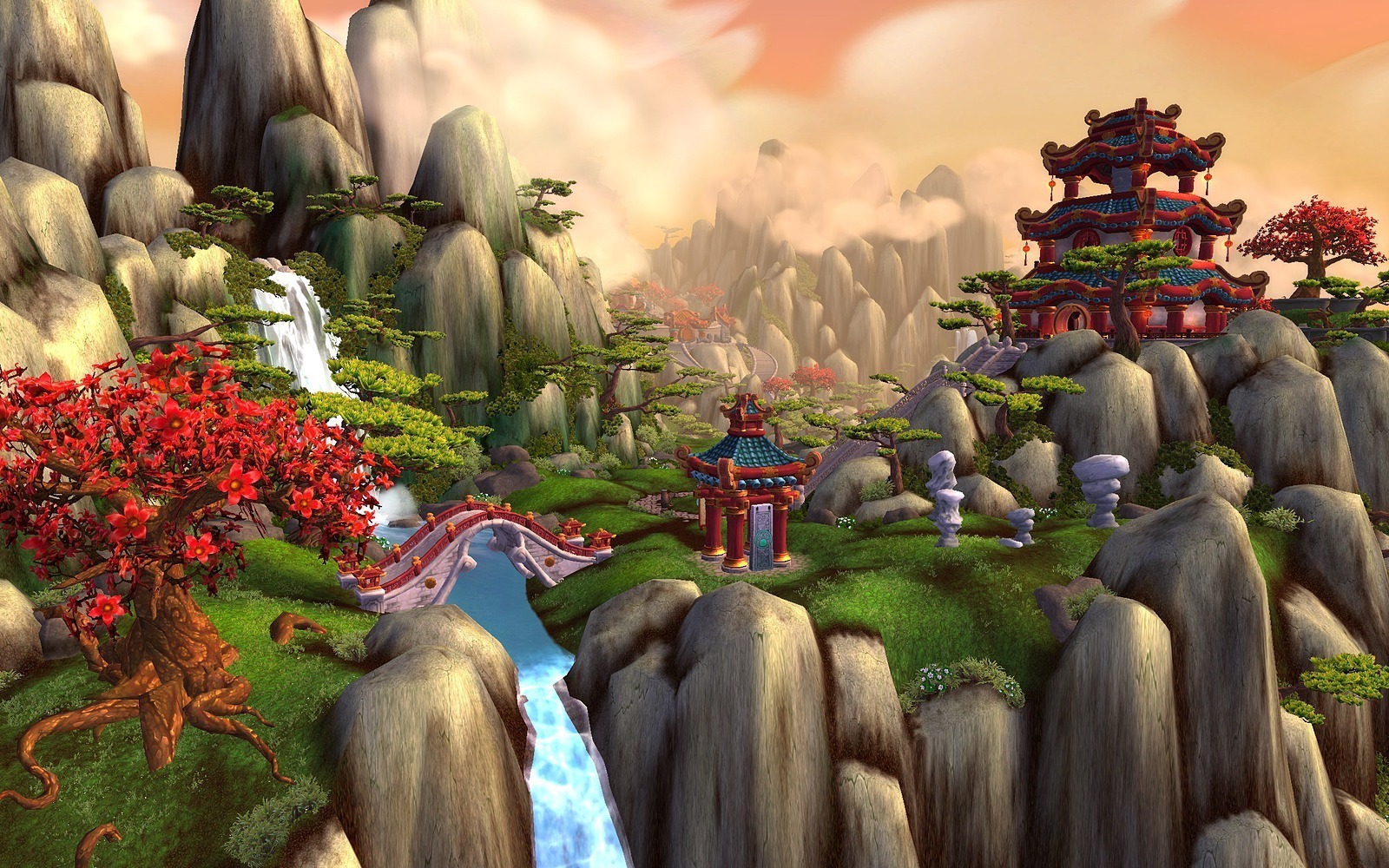 Нефритовый лес World of Warcraft рисунок игра скачать
