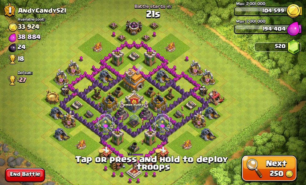 Clash of clans схема базы