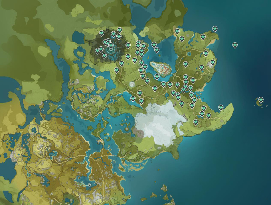Интерактивная карта геншин с фото