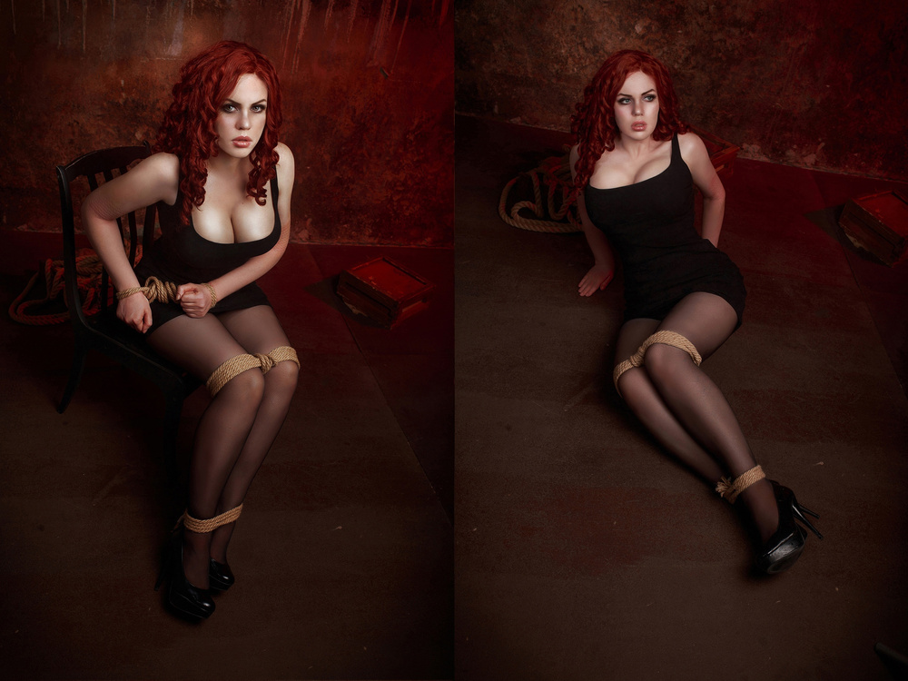 Gemischtrassiger Haengetitten Cosplay Lutschen