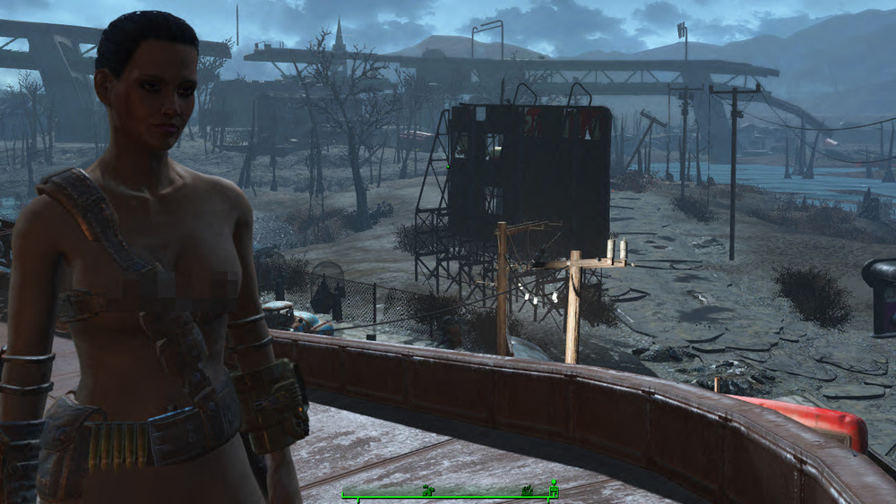 Нюд-мод (Nude mod), раздевающий женских персонажей Fallout 4.